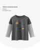 27kids Spring 2026 Boys' Cartoon Long Sleeve T-Shirt - Trendy Children's Clothing Arrival