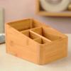 Bamboo Desk Organizer Holder Storage Box Makeup Ganizers Beauty Tools Case Brush Container Storage Solution