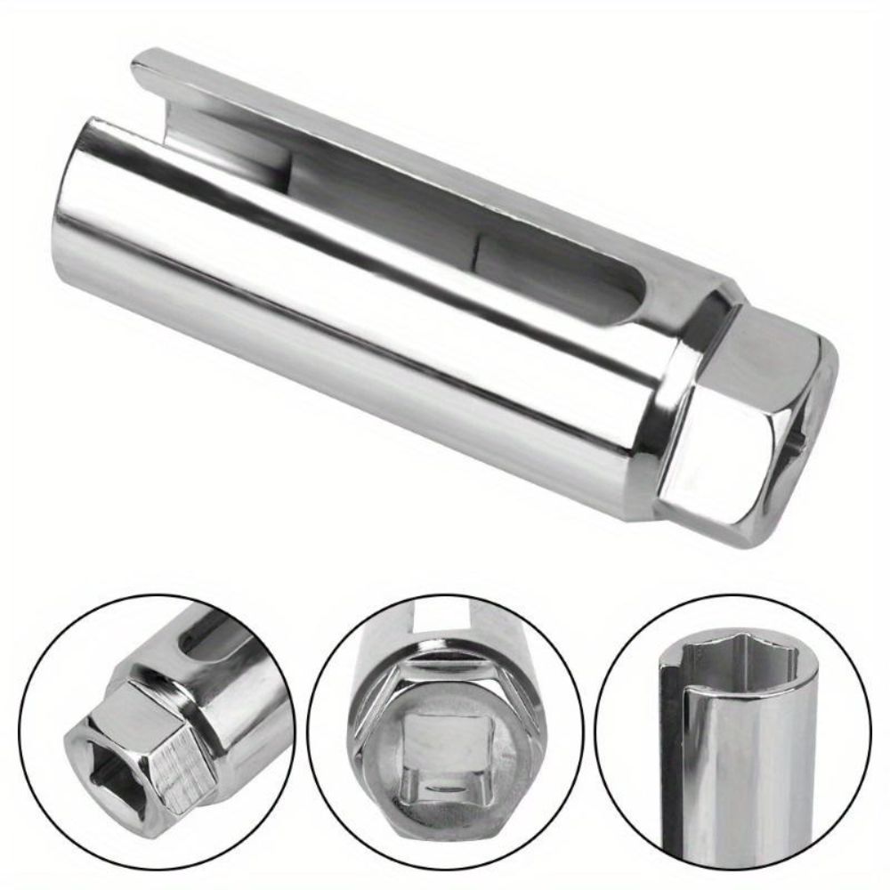 Mirror Finish Oxygen Sensor Wrench Extended Sensor Removal Socket Vehicle Maintenance