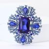 Crystal Brooch for Women Unisex Rhinestone Flower Pins Banquet Party Gifts Jewelry Accessories