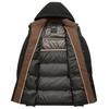 Męska Zimowa Nowa Pogrubiona Biała Średnia i Długa Kurtka Puchowa z Kapturem Outdoor Odzież Męska
