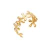 Bracelet Ouvert Ajustable Luxe Floral Européen