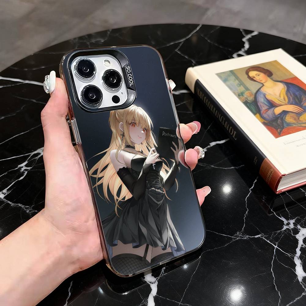 Death N-NoteS M-MisaS A-Amane-es Phone Case For iPhone 17,16,15,14,13,12,11 Plus,Pro Max,Colorful Silver Phone Case Funda Cover