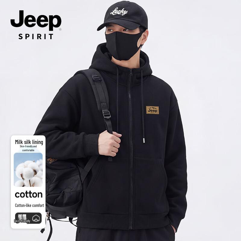 JEEP SPIRIT Men s Oversized Hooded Sweatshirt 3XL