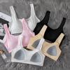 - Age underwear women's bra development period pure cotton junior high school students high school students Korean version sports tube top thin