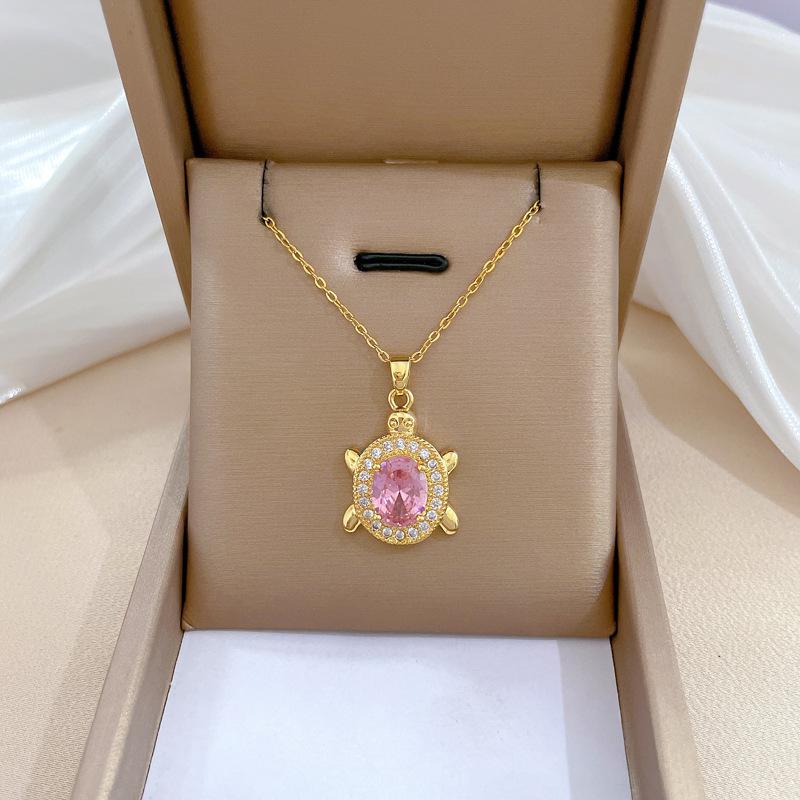Light Luxury Full Diamond Micro-Inlaid Design Temperament Smart Shining Necklace Women, Simple Pendant