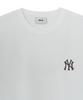 Emelbi Basic Small Logo Semi-Oversized Short Sleeve T-Shirt Ny (White)