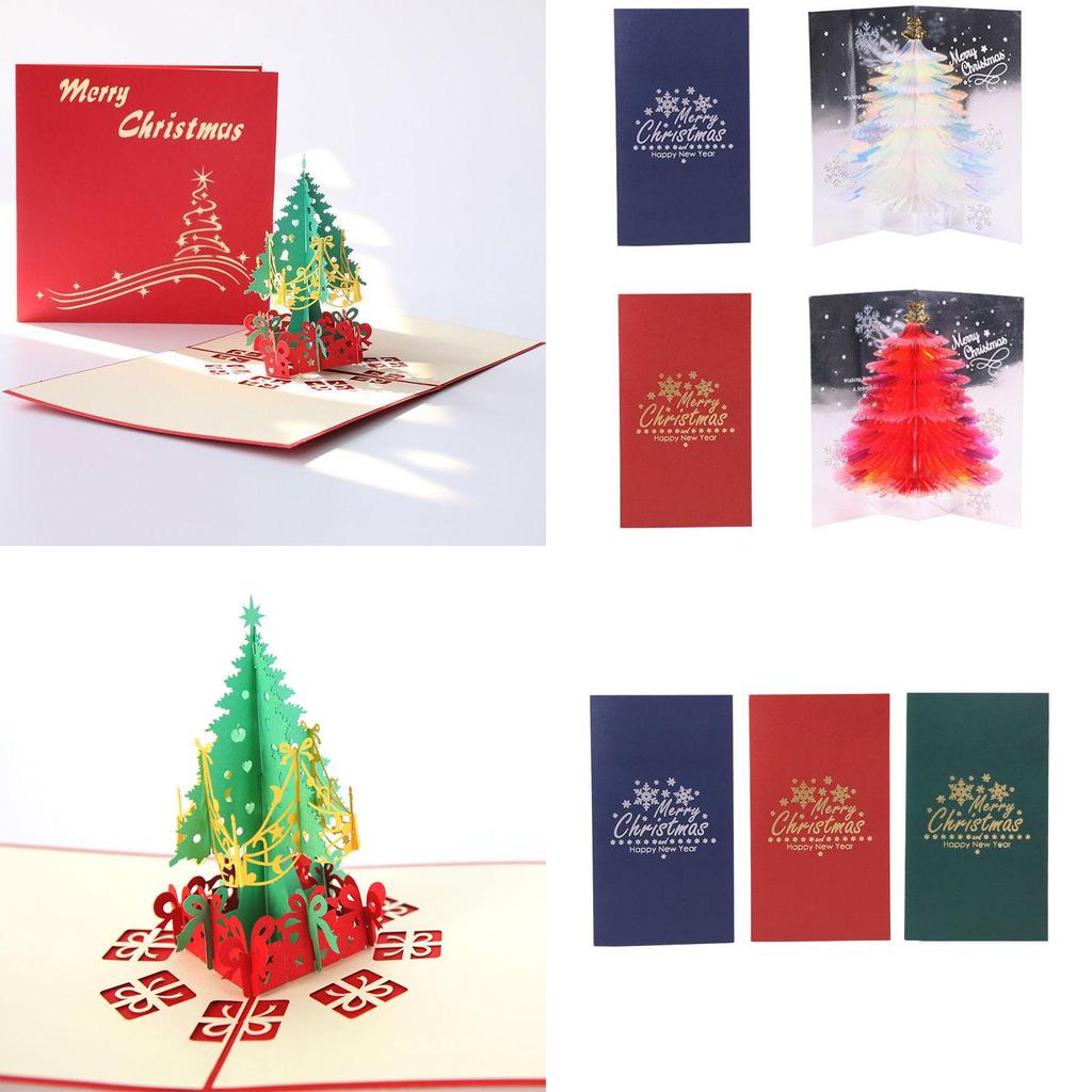 Charmante 3D Pop-Up Weihnachtskarte, entworfen für herzliche saisonale Wünsche und Segnungen