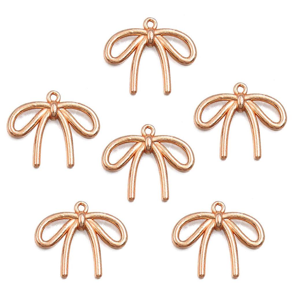 23 Estilos Pingente Charm de Liga Metálica Vazado com Laço DIY para Colar & Pulseira Feitos à Mão