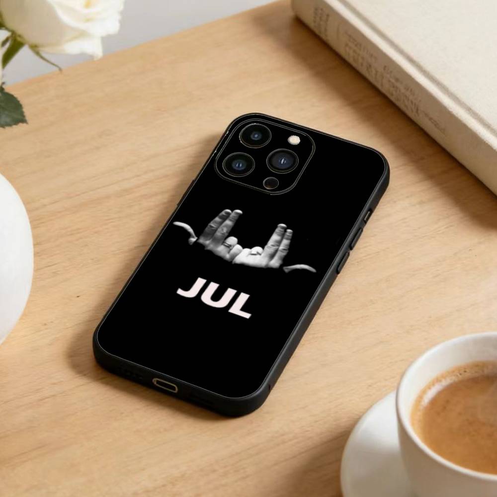 Rapper J-JuL C'est Pas Des Lol   Phone Case For iPhone17,16,15,14,13,12 Plus,Max Soft Silicone Black Cover