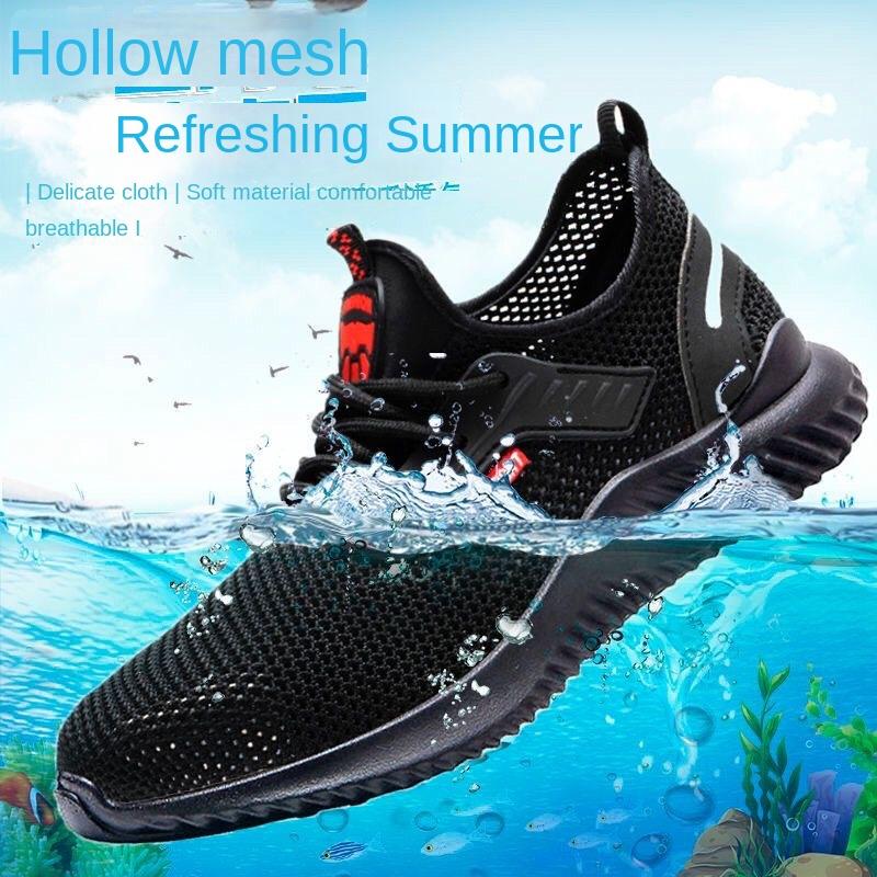 Labor Insurance Shoes Sicherheitsschuhe mit Stahlkopf für Herren, verschleißfest, leicht, bruch- und stichsicher, Arbeitsschuhe, Schutz