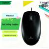 Logitech M100r Wired Optical Mouse