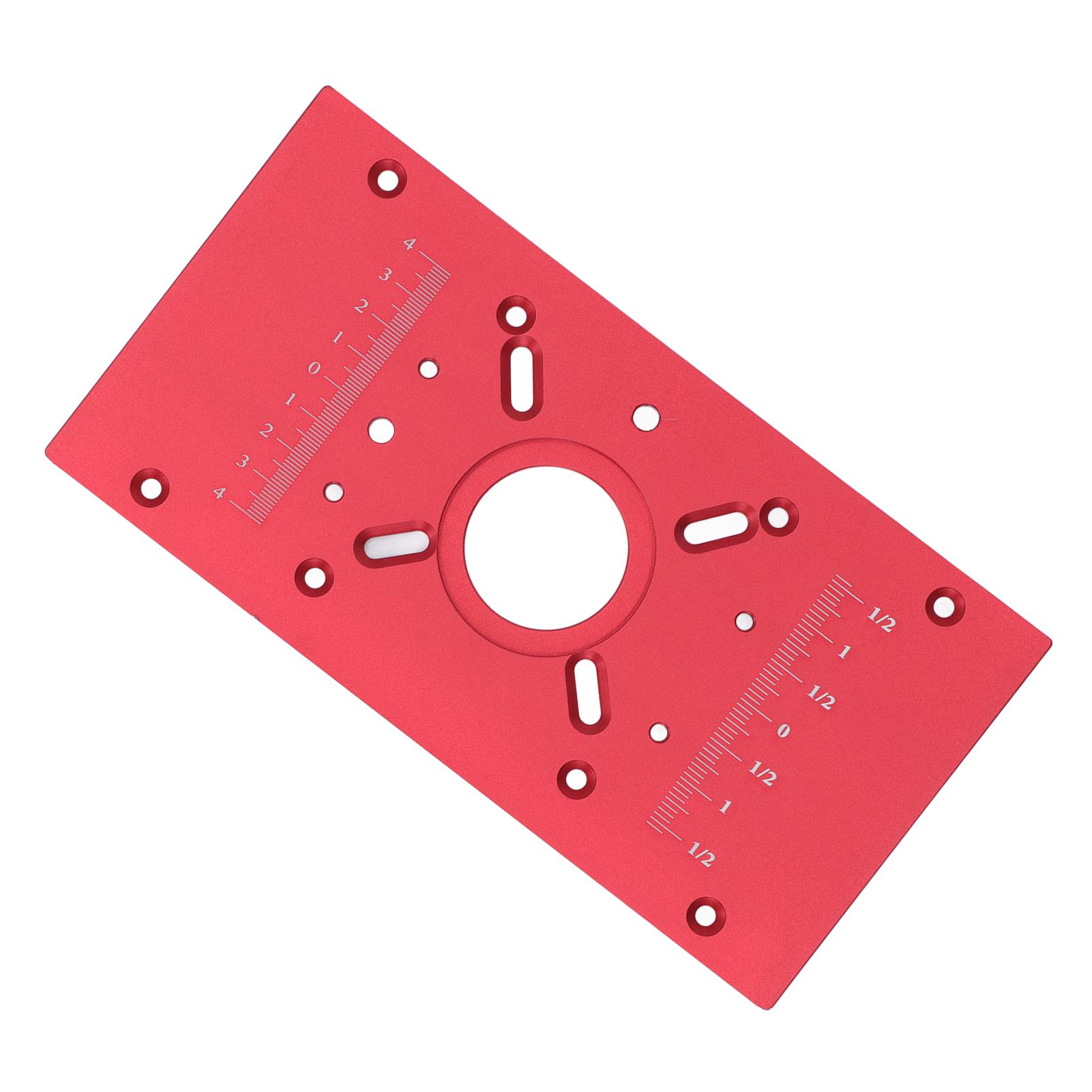 

Router Table Insert Plate Aluminum Alloy Lift System Base Board Accessory for Woodworking Red красный