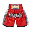 Muay Thai Shorts High Kick Training Side Shine Leather Trim Martial Arts Uniform