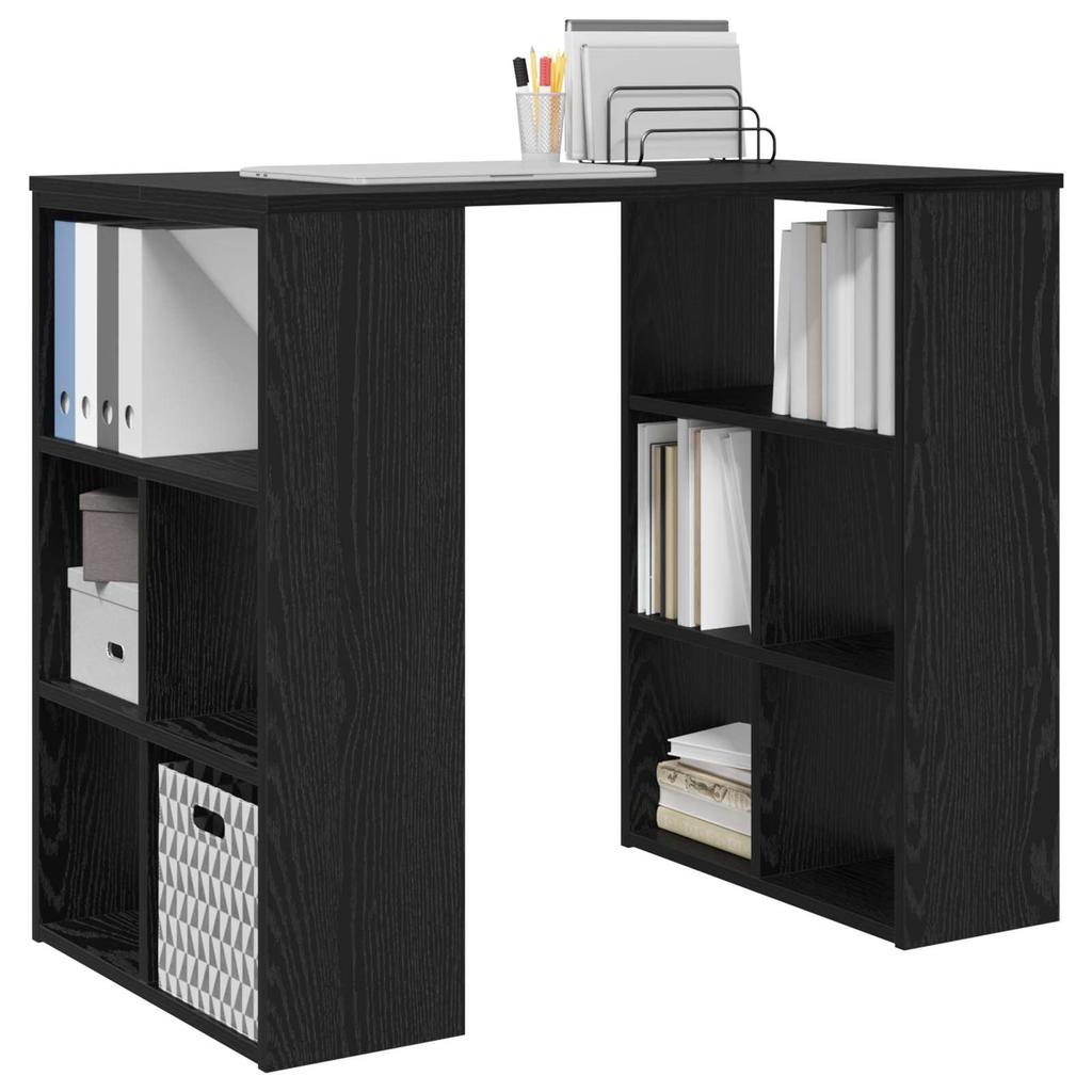 Desk Black Oak Effect 90 x 50 x 75 cm Wood Based Material