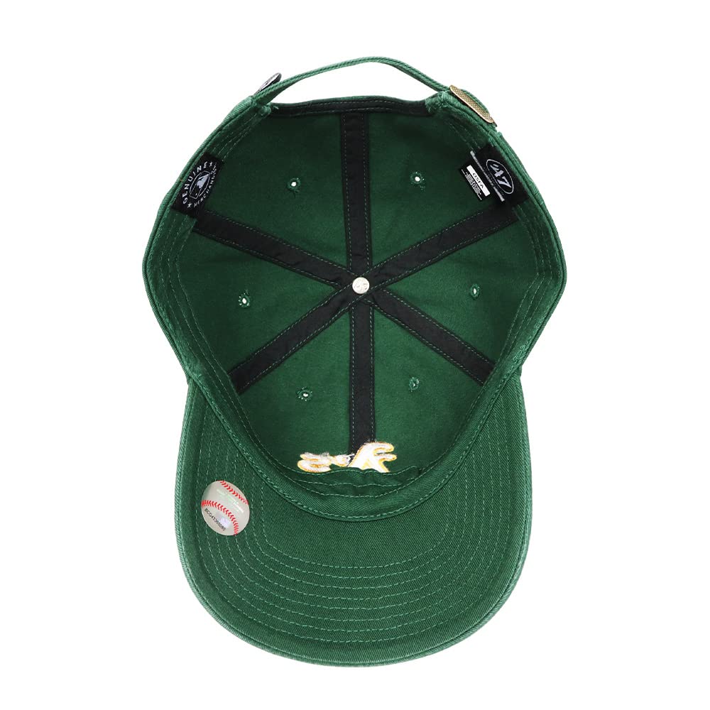 47 Brand Cap Clean Up Low Cap MLB Oakland Athletics Dark Green Free Size