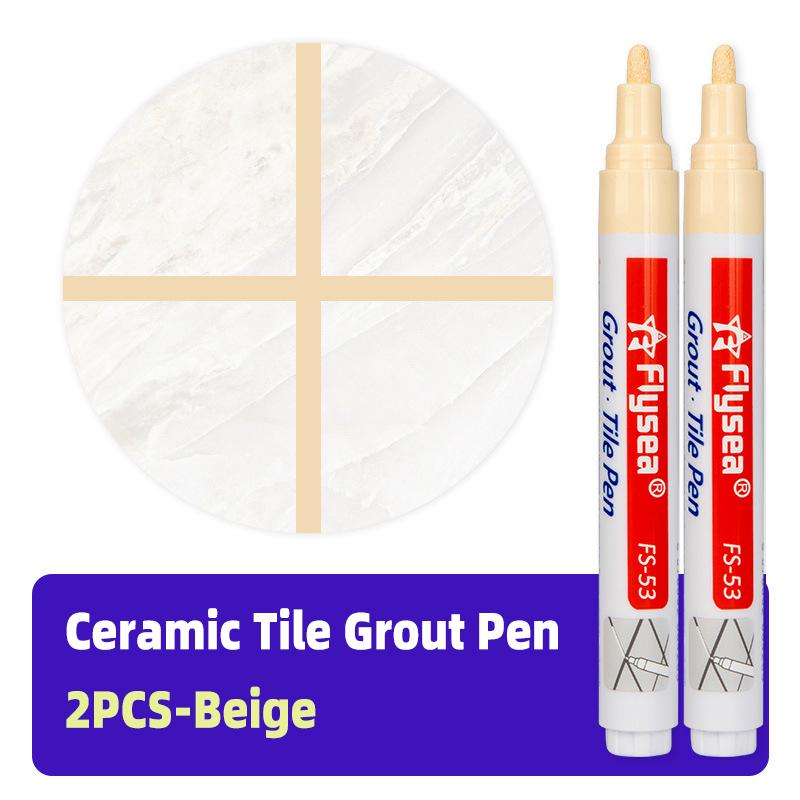 

2pcs Wall Floor Grout Restorer Pens Tile Gap Permanent Pen Repair Marker Wall Floor Tile Renovation Waterproof and Mildew-proof
