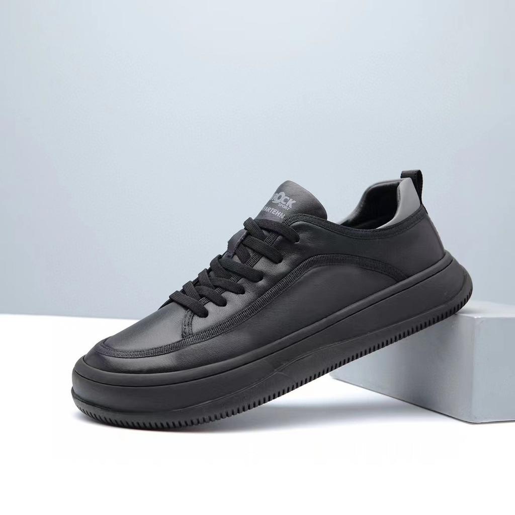 Skórzane buty męskie Miękka podeszwa Miękka powierzchnia Męskie mokasyny jednopedałowe Wiosna Męskie czarne Biznesowe codzienne skórzane buty