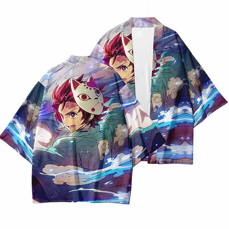 Sun Man Ghost Destroyer Blade Kimono Cloak Couple Casual Jacket 3D Digital Printing Cardigan Sunscreen Clothing