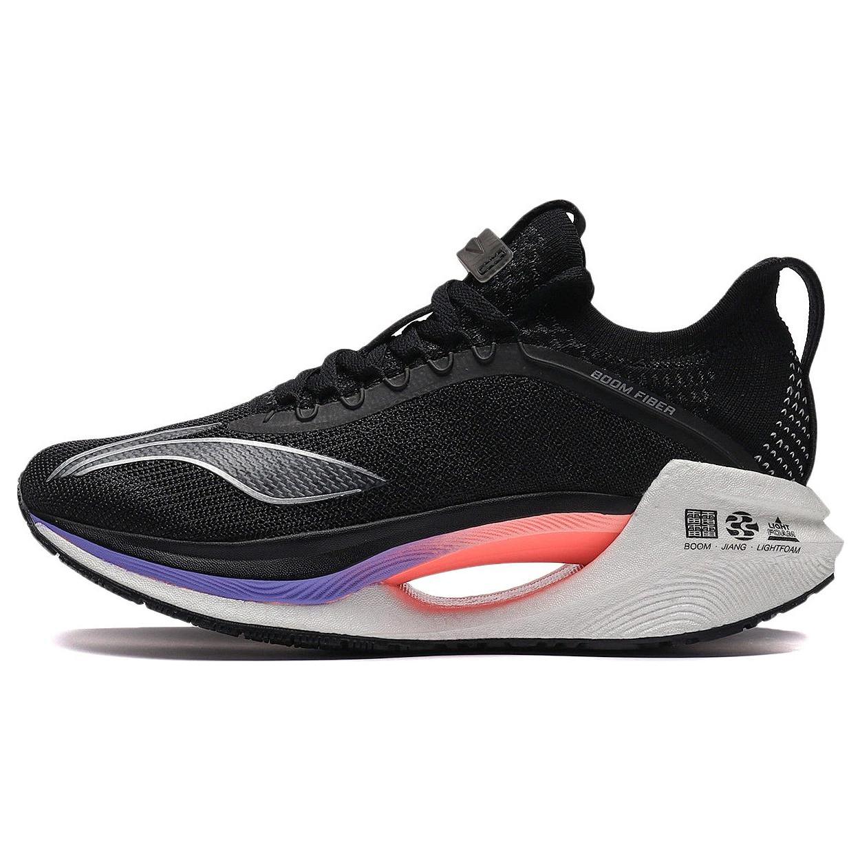 

New LiNing Jueying Essential Cushioning Anti Slip Wear Resistant Breathability Low Top Running Shoes Women s Black Silver ARRS008-1 36