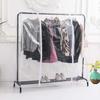 Clothes Rack Cover, Transparent Dustproof with Durable Zippers and Waterproof Protection (L: 180x50x150cm) (AAA)