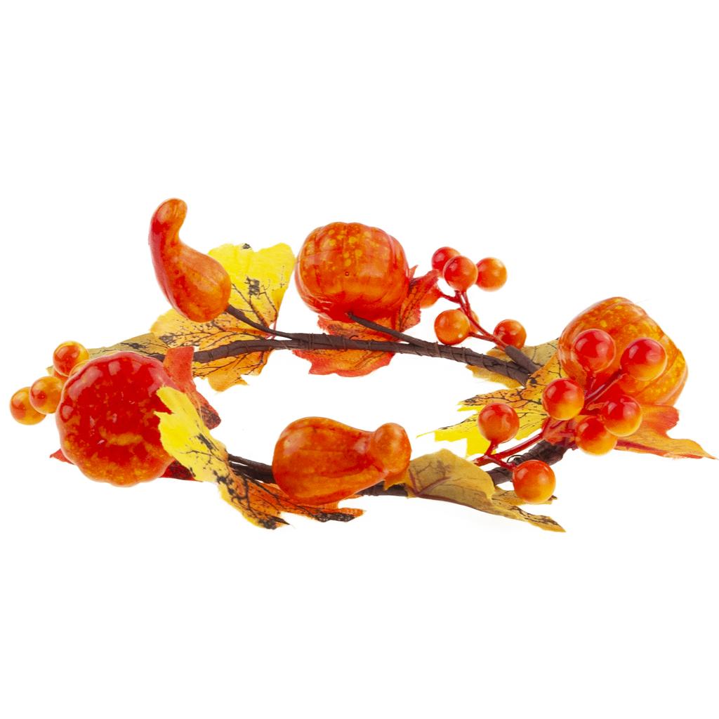 CV36807 Pumpkin, artificial pumpkins ON A PICK 6 PCS orange Decorative perfect for autumn and Halloween