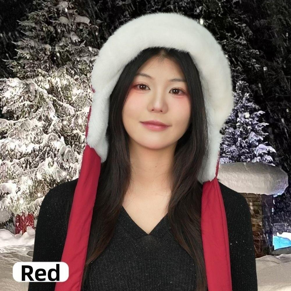 Soft Plush Pullover Hats Windproof Plush Earmuffs Cap Fashion Ear Protection Hat  Hiking