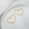 14K Gold-Filled Geometric Pendant: Square, Round, Teardrop, Heart Shapes for DIY Earrings