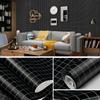 Fashion DIY Self Adhesive Plaid Wall Paper Furniture Renovation Stickers Kitchen Cabinet Waterproof Wallpaper