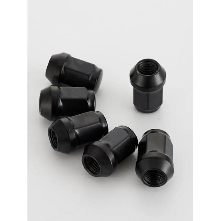 35mm pulmão Porca preta m14x1.5  m12x1.5  12x1.25  Porcas de Roda 3/4" Sextavado  19mm 60 graus Porcas de Assento Cônico Cromado Acorn 10 peças