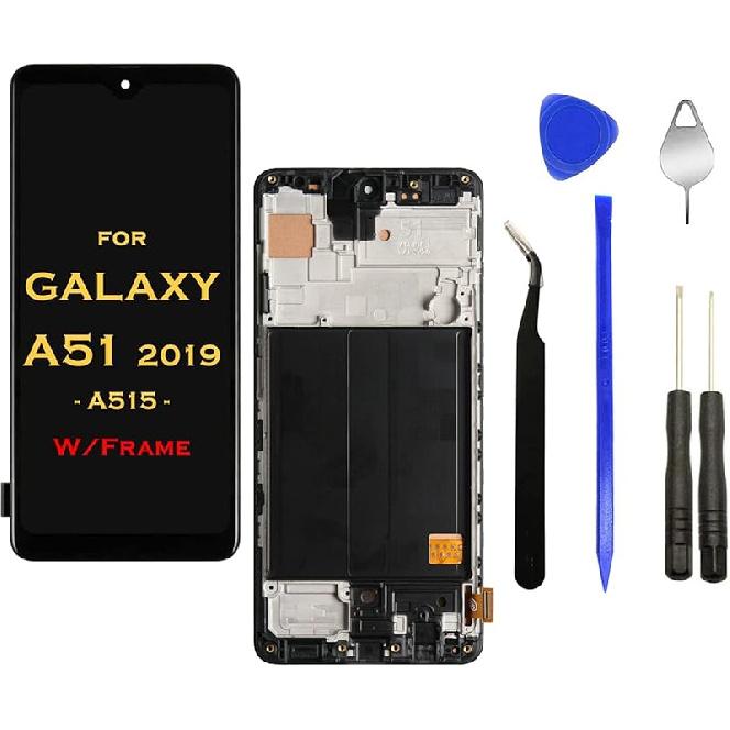 Eaglewireless LCD Display Screen with Front Touch Screen Digitizer Pre-Installed Assembly for Samsung Galaxy A51 4G A515 A515U A515F A515F/DS