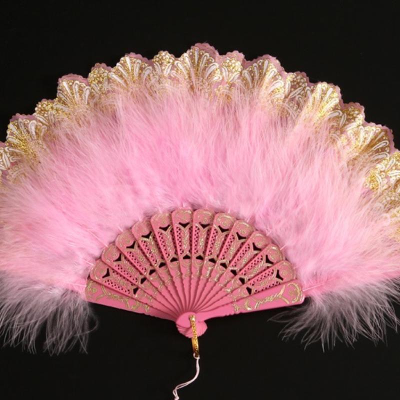 

Лолита, новый классический складной веер, интернет-знаменитости, ретро-стиль, танец Cheongsam, подиумный веер, веер с перьями для феи