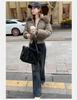 Women's Short Large Fur Collar Hooded Warm Cotton-padded Jacket