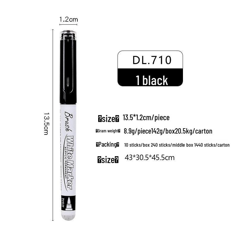 Artline Black Liquid Ink Soft Tip Marker - Large Capacity Highlighter for Students & Art Painting