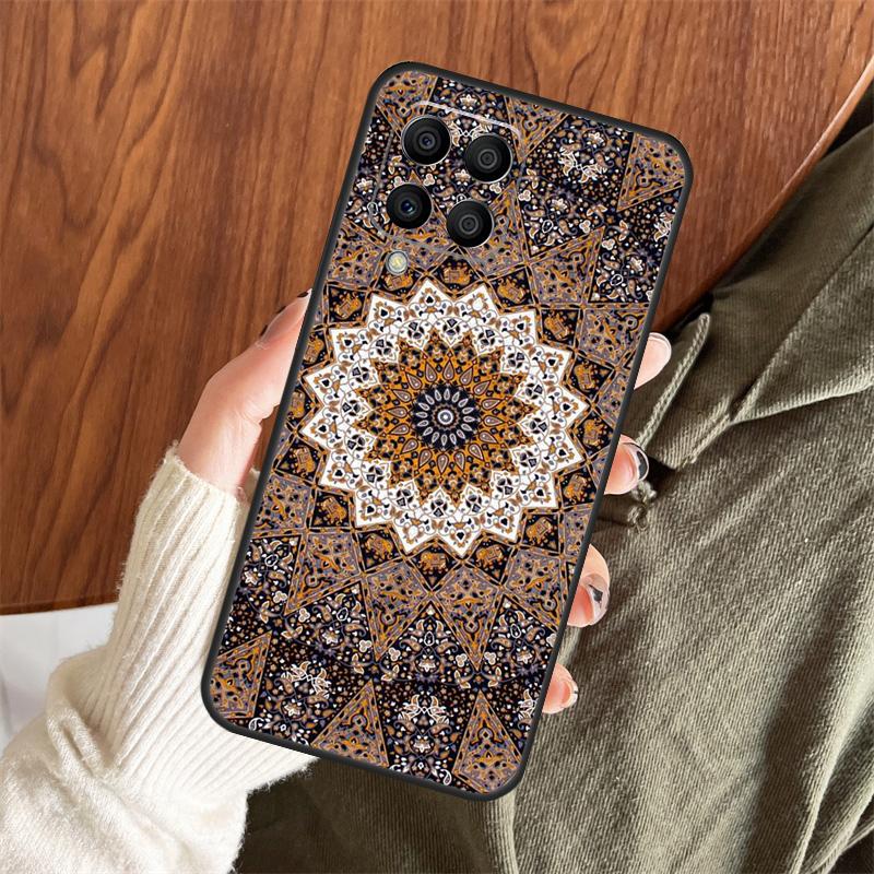 Indian Mandala Pattern Case For Samsung Galaxy M13 M33 M53 M15 M35 M55 M06 M16 M36 M56 M31 M12 M32 M52 M14 M34 M54