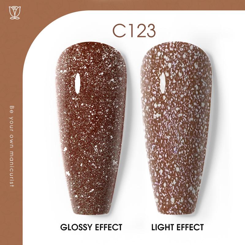 Flash Diamond Nail Polish Glue Nail Art Nail Art Glue Plastic Nail Polish Glue Popular Color Broken Diamond Leave-On