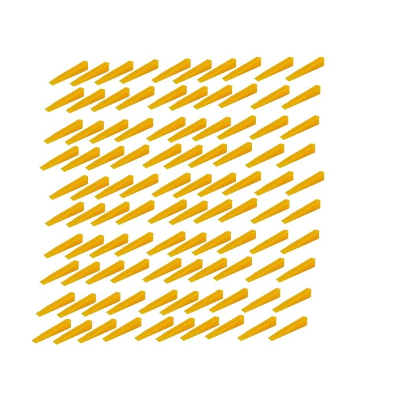 100Pcs Level Wedges Tile Spacers for Flooring Leveler Spacers Leveling System for Elastic Adjustment Ceramic Tile