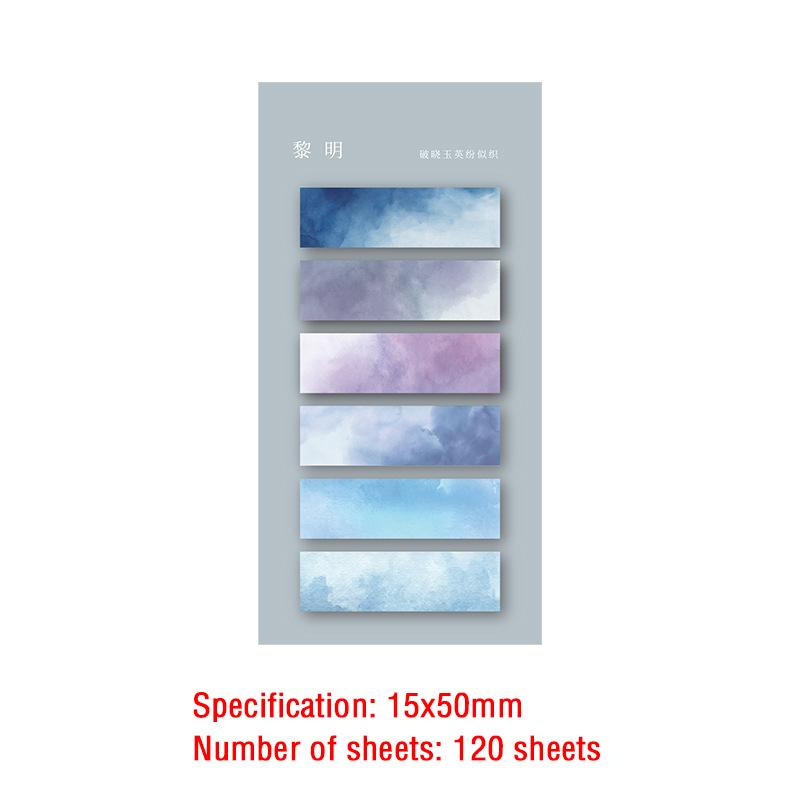 120 Sheets Posted It Self-Adhesive Sticky Notes Cute Index Memo Pad Bookmark Annotation Books Page Marker Stationery Supplies