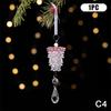 Clear Acrylic Christmas Tree Decorations Christmas Hanging Ornaments Snowflake & Icicle Hanging Decor New Year Party Decorations