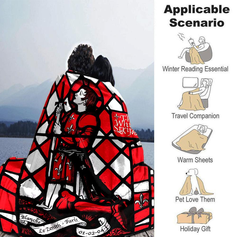 1pc Stained Glass Window Themed Printed Soft and Comfortable Home Blanket, Small Throw Blanket, Nap Blanket, Suitable as a Gift l071