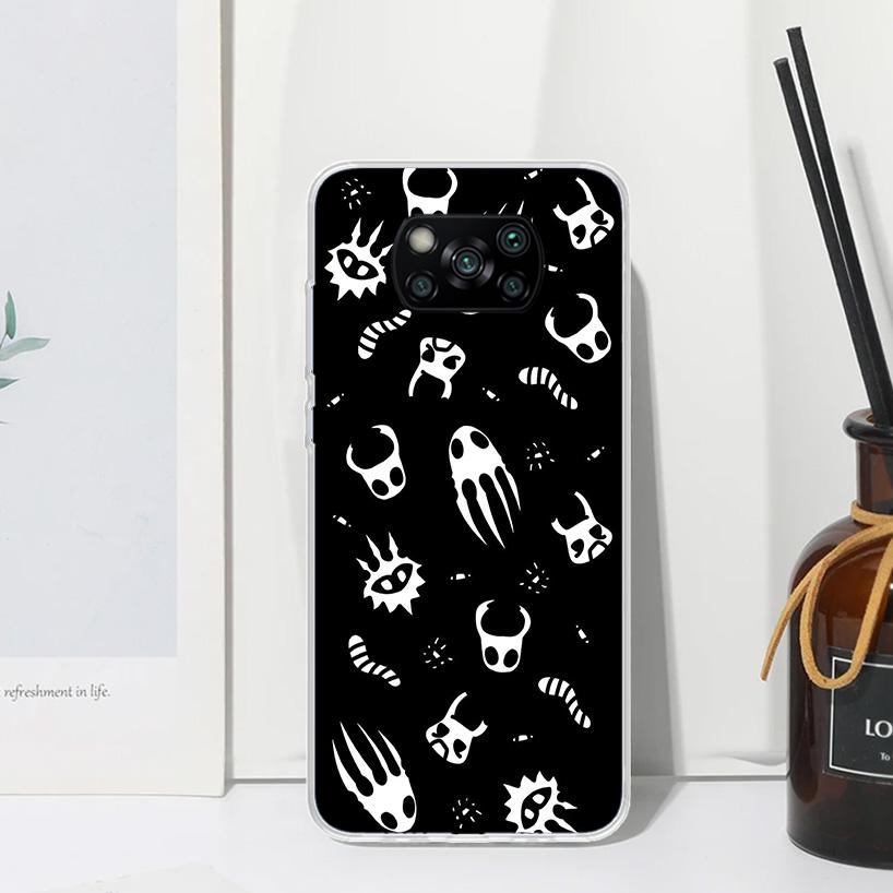 Hollow Knight Cartoon Phone Case For Xiaomi Poco X7 X6 X5 M7 M8 Pro F7 Ultra Redmi 15C 15 13C 13 12C 12 10 10C 10A Art Fundas Po