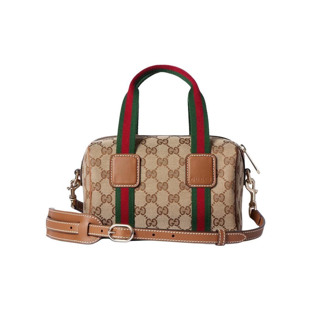 Gucci Logo Abnehmbarer Schultergurt Canvas Tragetasche Mini Unisex Tragetaschen Beige 859975-FAFWX-9870