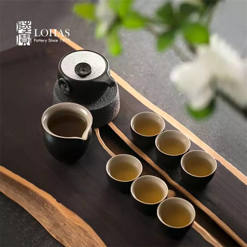 

LOHAS POTTERY Ding Kiln Dragon Pattern Ceramic Tea Set