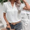 Women's Summer New Fashion Casual Splice Top Lace Shirt