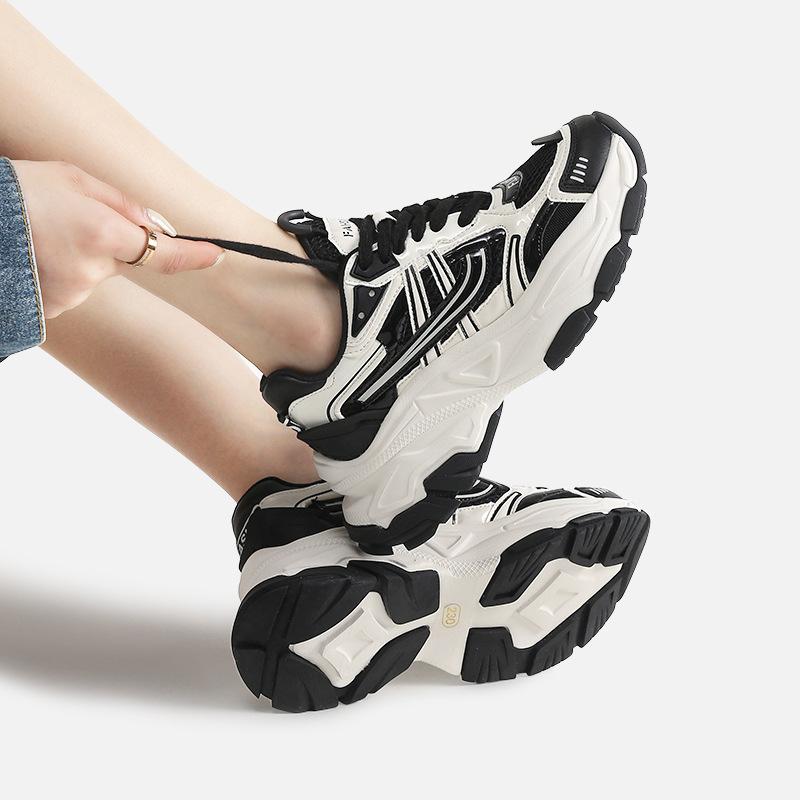 Platform Dad Shoes Women's Fashion Casual Ins Trendy Summer New Mesh Breathable Versatile Fried Street Heightening Sneakers