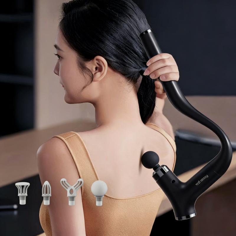 2026 New Detachable Handhel Fascia Gun High Frequency Vibration Body Massage Gun Neck Shoulder Waist Back Handle Massager Fascia Masajer