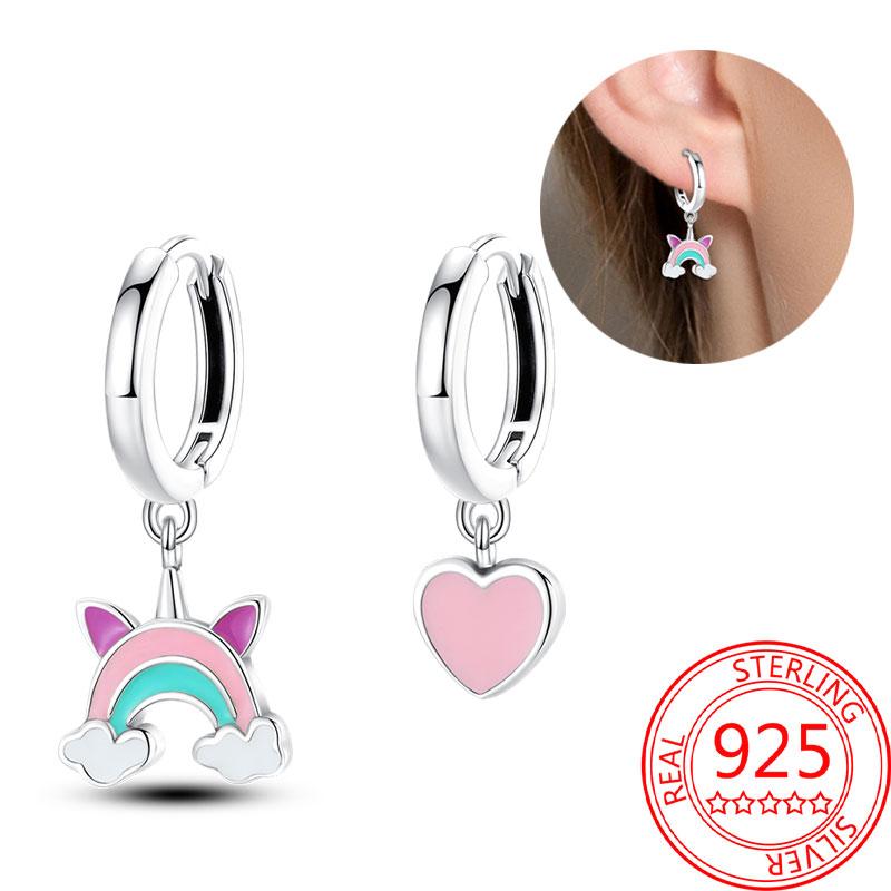 Brincos de abelha para menina adorável amarelo preto dançando abelha feliz s925 brincos de argola presente de aniversário joias de prata