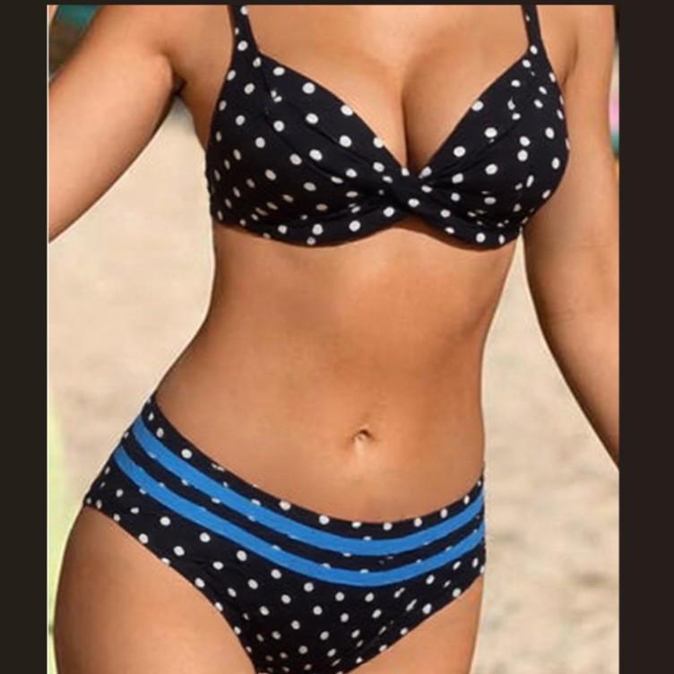 New small breasts gather floral women's swimsuit bikini swimsuit