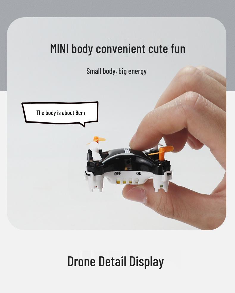 Mini Pocket Drone: Drop-Resistant Remote Control Quadcopter Toy for Kids