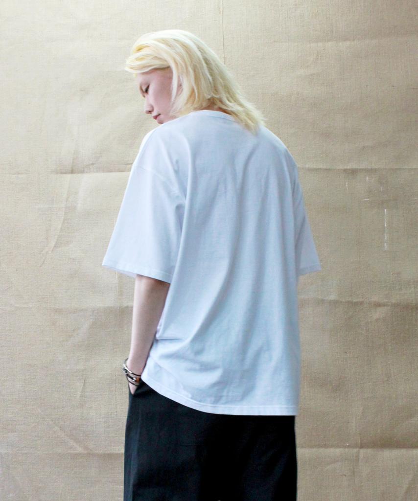 Deumakeu Men'S & Women'S Oversized Plain Layered Short Sleeve T-Shirt White